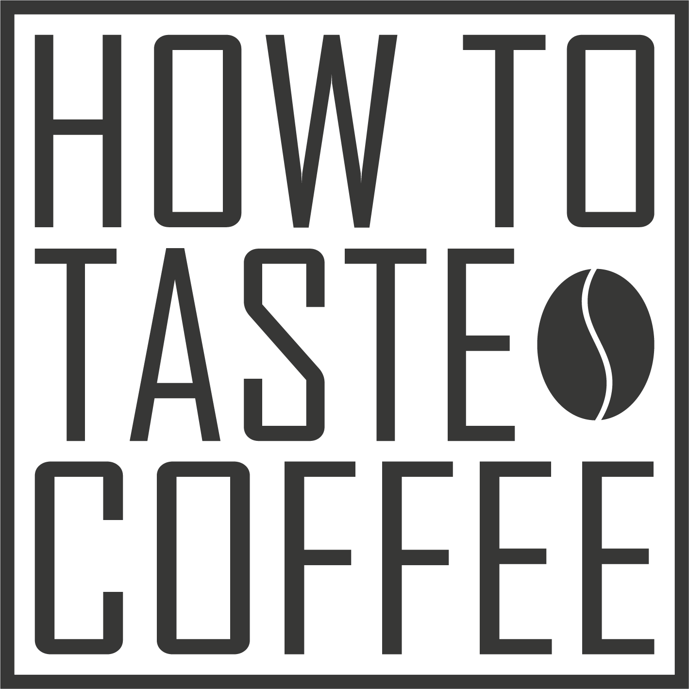 HOW TO TASTE COFFEE LOGO BLACK